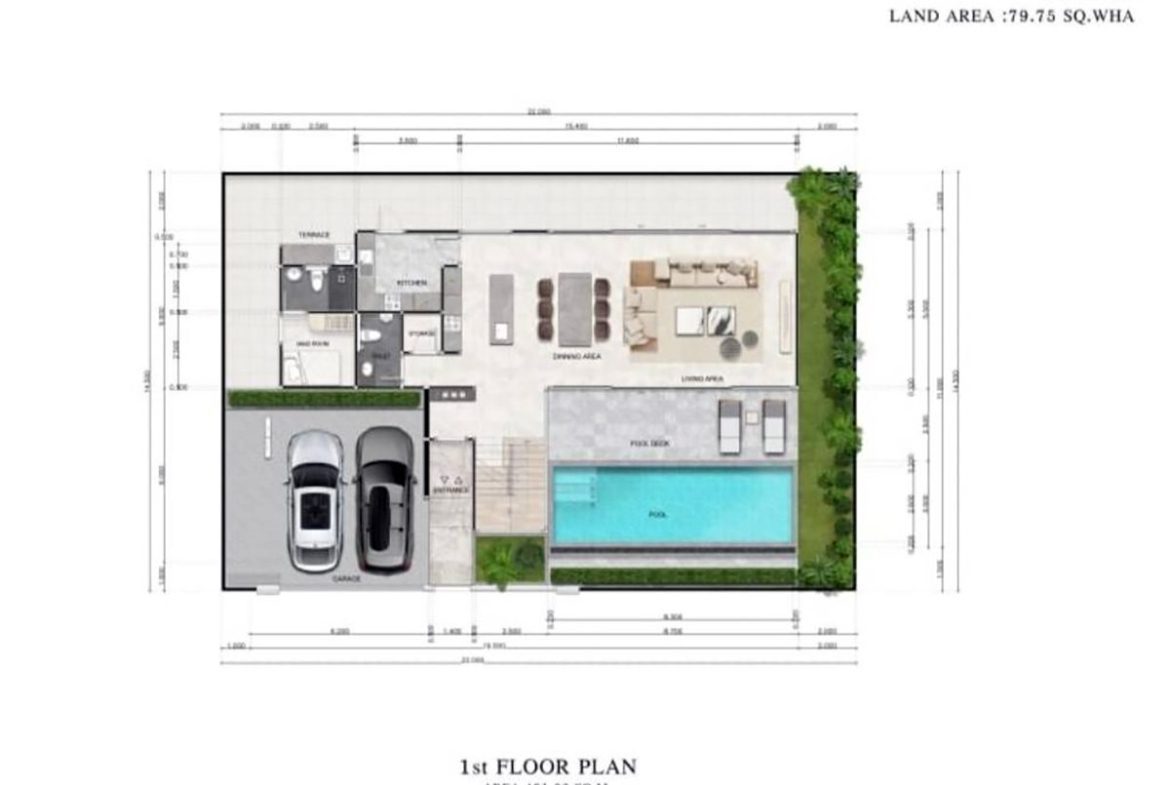 HS0191 – 3 Bedrooms Pool Villa in The Glory Village  Huay Yai