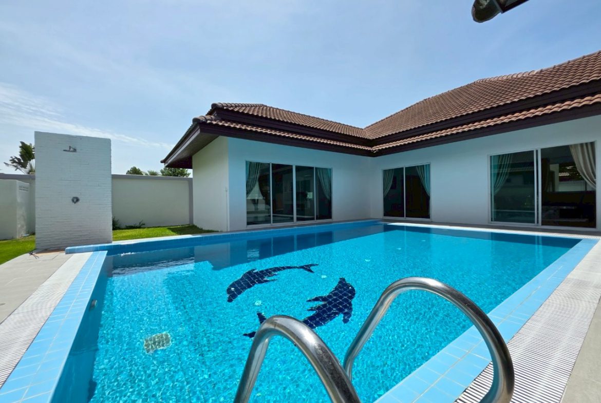 HS1369- 3 Bedrooms Pool villa House for sale in Unique Paradise Resort in Huay Yai