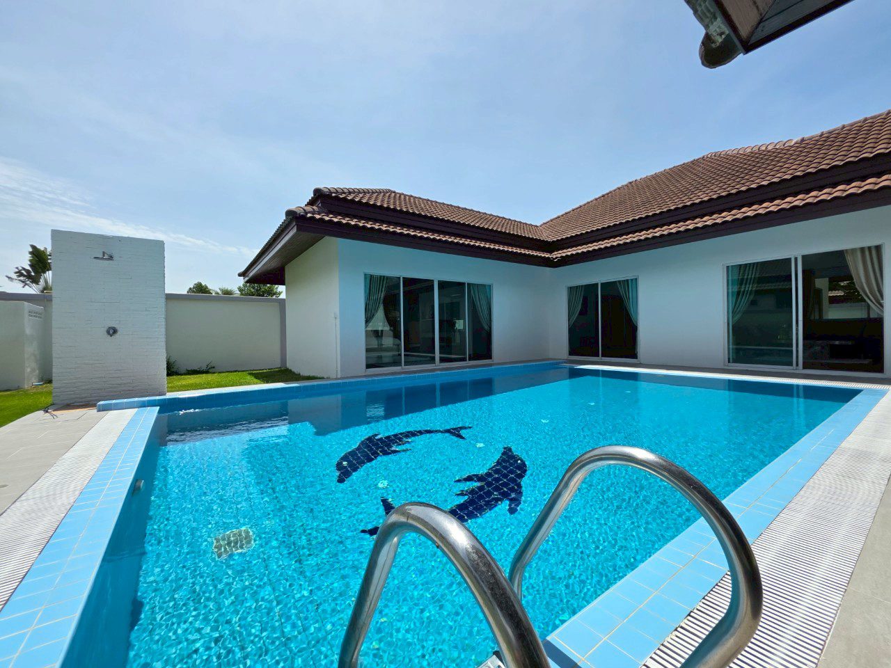 1 HS1369- 3 Bedrooms Pool villa House for sale in Unique Paradise Resort in Huay Yai