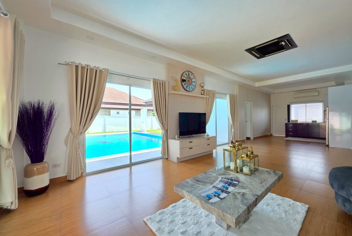 HS1369- 3 Bedrooms Pool villa House for sale in Unique Paradise Resort in Huay Yai