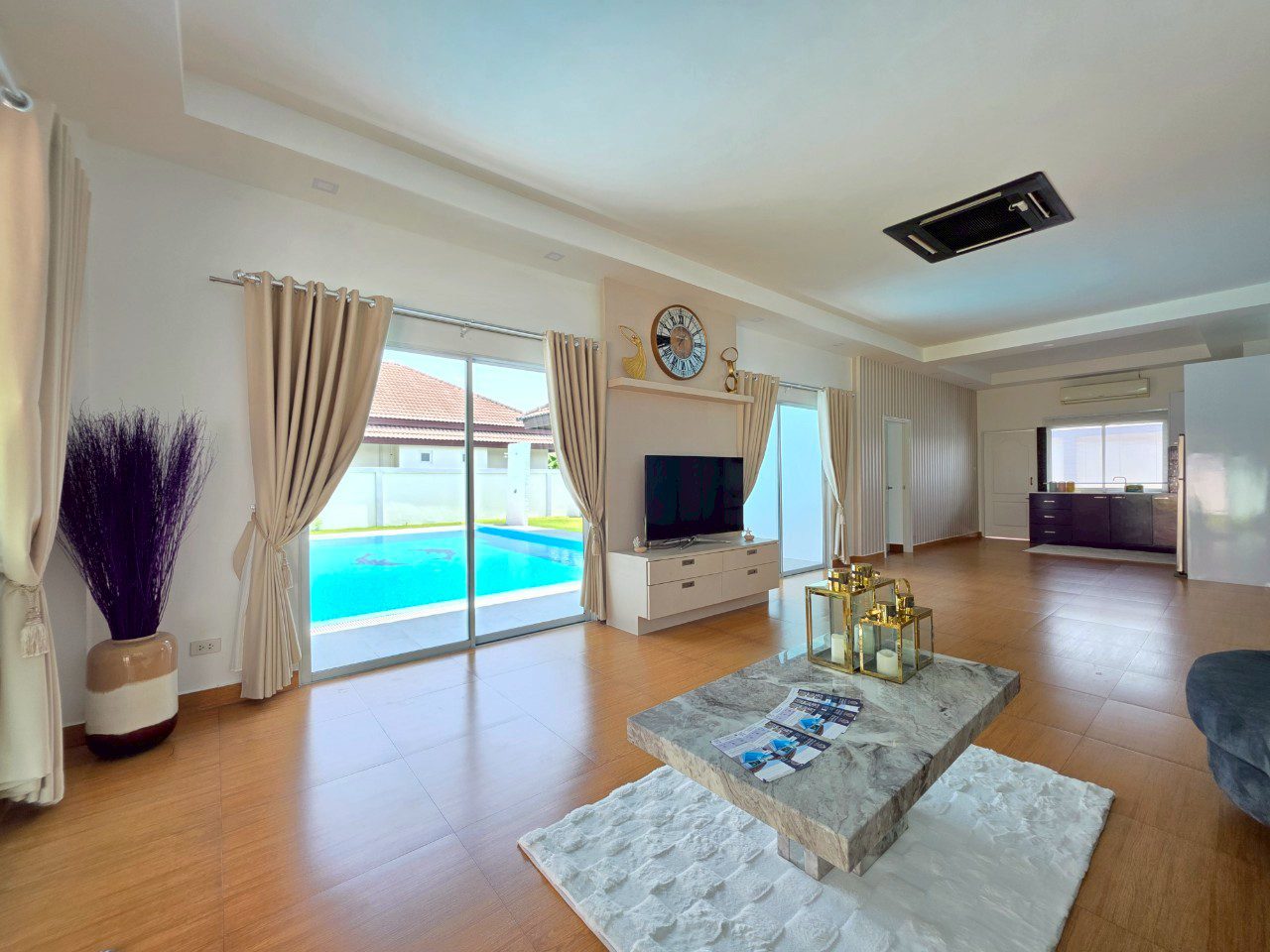 2 HS1369- 3 Bedrooms Pool villa House for sale in Unique Paradise Resort in Huay Yai