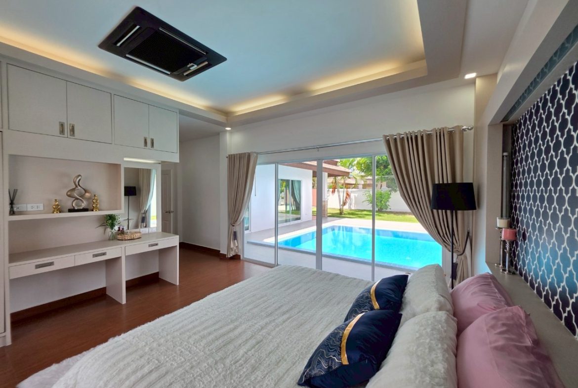 HS1369- 3 Bedrooms Pool villa House for sale in Unique Paradise Resort in Huay Yai