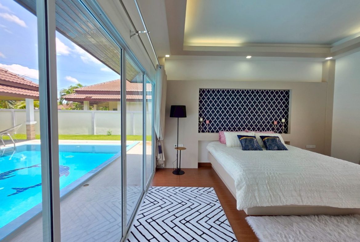 HS1369- 3 Bedrooms Pool villa House for sale in Unique Paradise Resort in Huay Yai