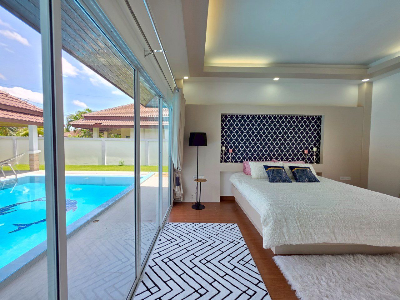 9 HS1369- 3 Bedrooms Pool villa House for sale in Unique Paradise Resort in Huay Yai
