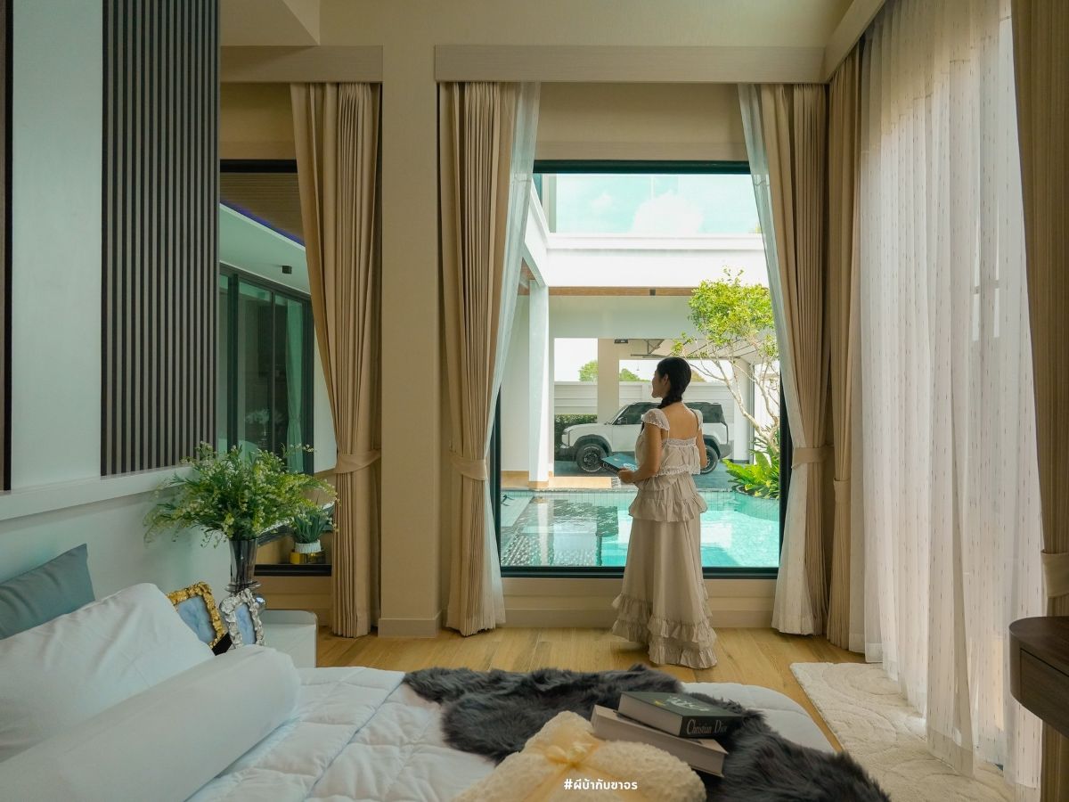 HS1435 – 3Bedrooms Pool Villa House for Sale in Onyx Grand Village in Thung Kolm – Tal Man