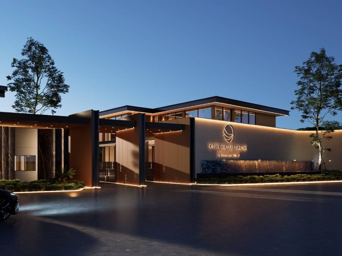HS1435 – 3Bedrooms Pool Villa House for Sale in Onyx Grand Village in Thung Kolm – Tal Man