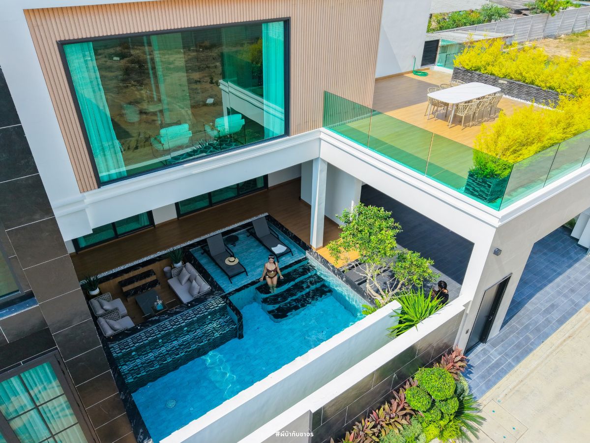 HS1435 – 3Bedrooms Pool Villa House for Sale in Onyx Grand Village in Thung Kolm – Tal Man