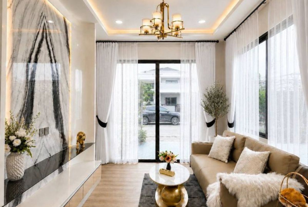 HS1439 – 3Bedroom Single House for Sale in Grand Town Home 2 in Noen Plub Wan