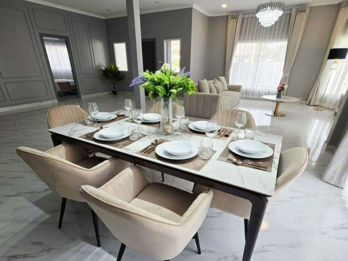 HS1437 – 4Bedrooms Pool Villa for Sale in Srisuk Village in NongKrabok