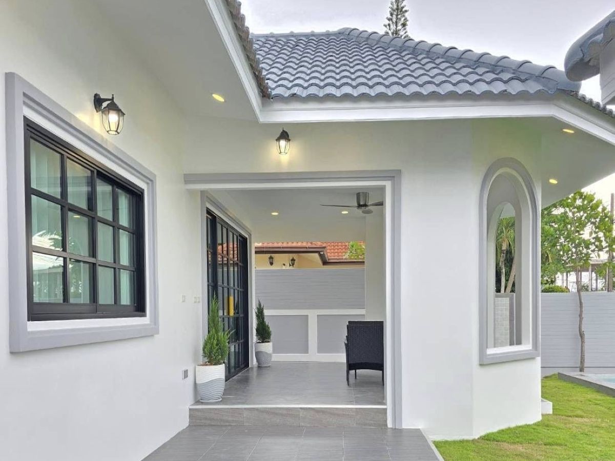 HS1454 – 4Bedrooms Pool Villa House for Sael in Mab Prachan Village in Mab Prachan Lake