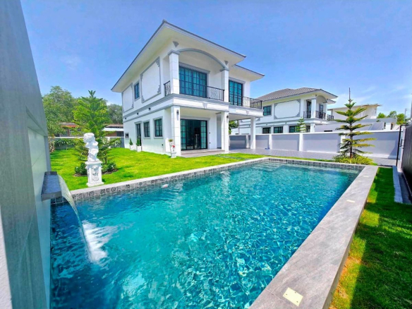 HS1480 – 4Bedroom Pool Villa House for Sale in Sak Nok 19 in Thung Klom – Tal man