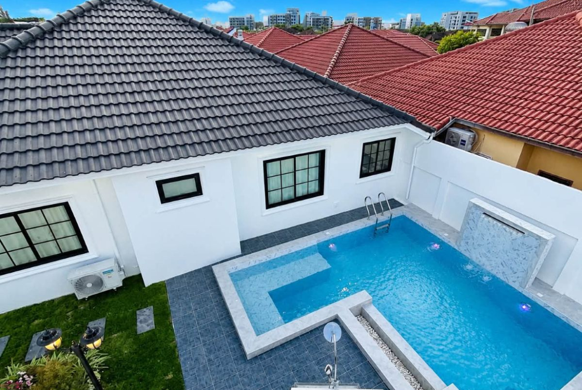 HS1479 -3Bedroom Pool Villa House for Sale in EK Momgkol 3 Village in Khao Talo