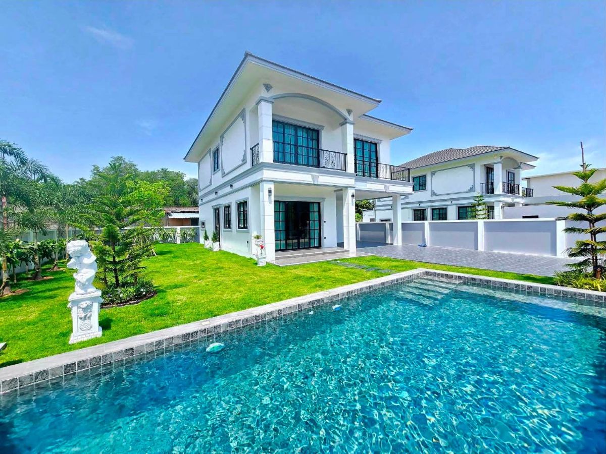 HS1480 – 4Bedroom Pool Villa House for Sale in Sak Nok 19 in Thung Klom – Tal man