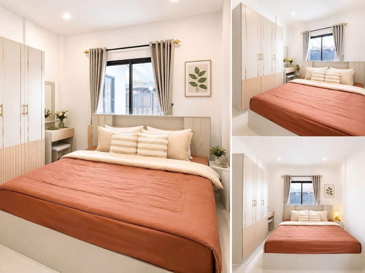 HS1484 -2Bedroom Single House for Sale in PattayaRungrueng Village in Noen Plub Wan