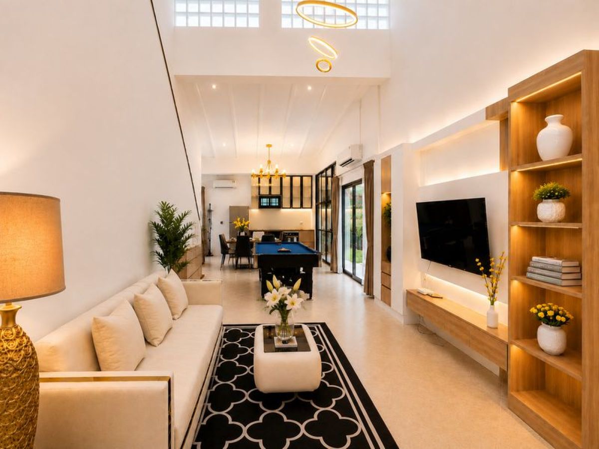 HR0886 – 4Bedrooms Pool Villa for Rent in Palm Springs Village in Soi Siam Country Club