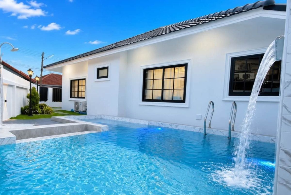 HS1479 -3Bedroom Pool Villa House for Sale in EK Momgkol 3 Village in Khao Talo