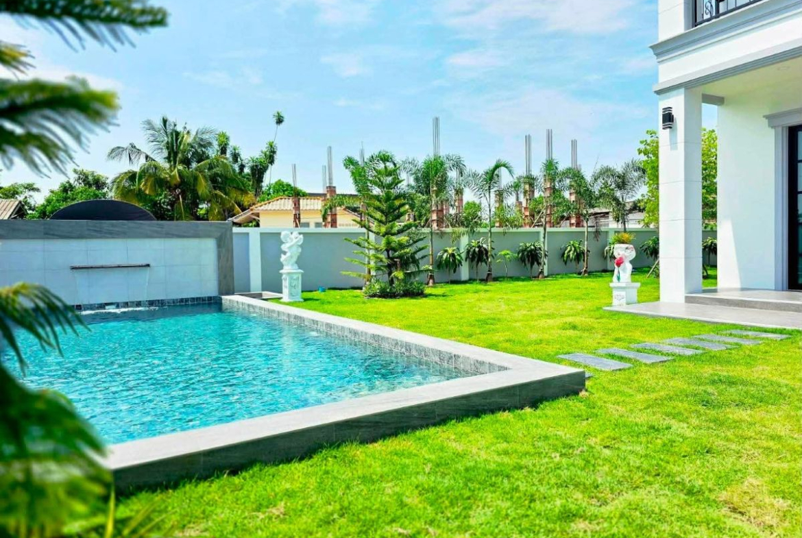 HS1480 – 4Bedroom Pool Villa House for Sale in Sak Nok 19 in Thung Klom – Tal man