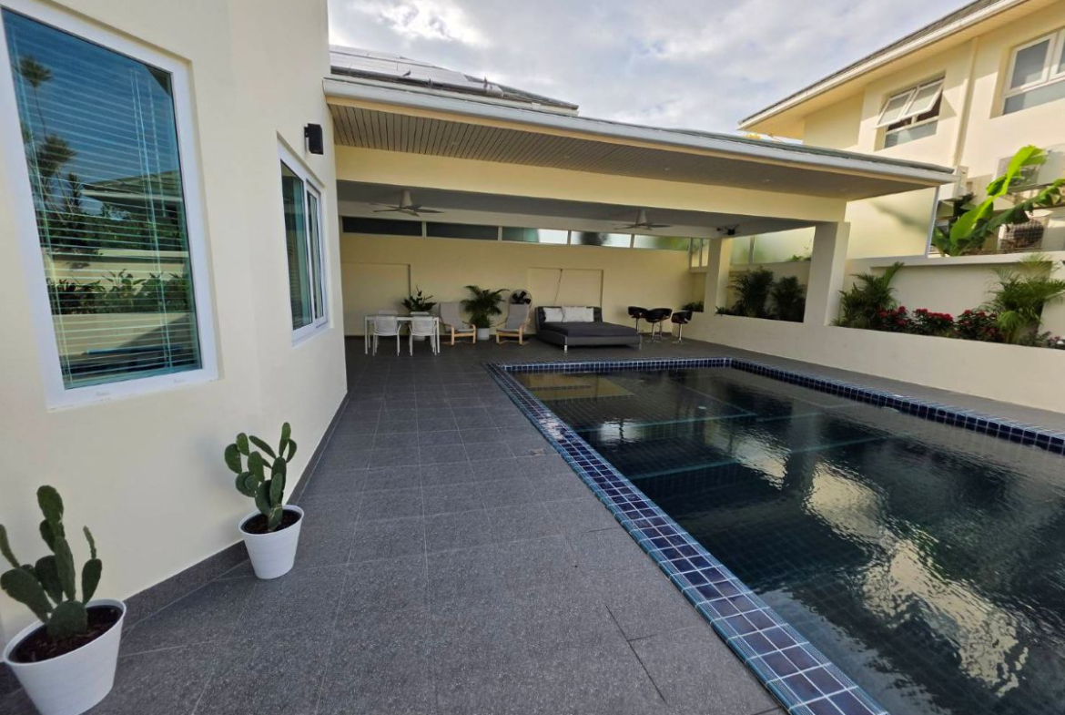 HR0890 – 4Bedroom Pool Villa House for Rent in Green Field 5 in Nong Pla Lai