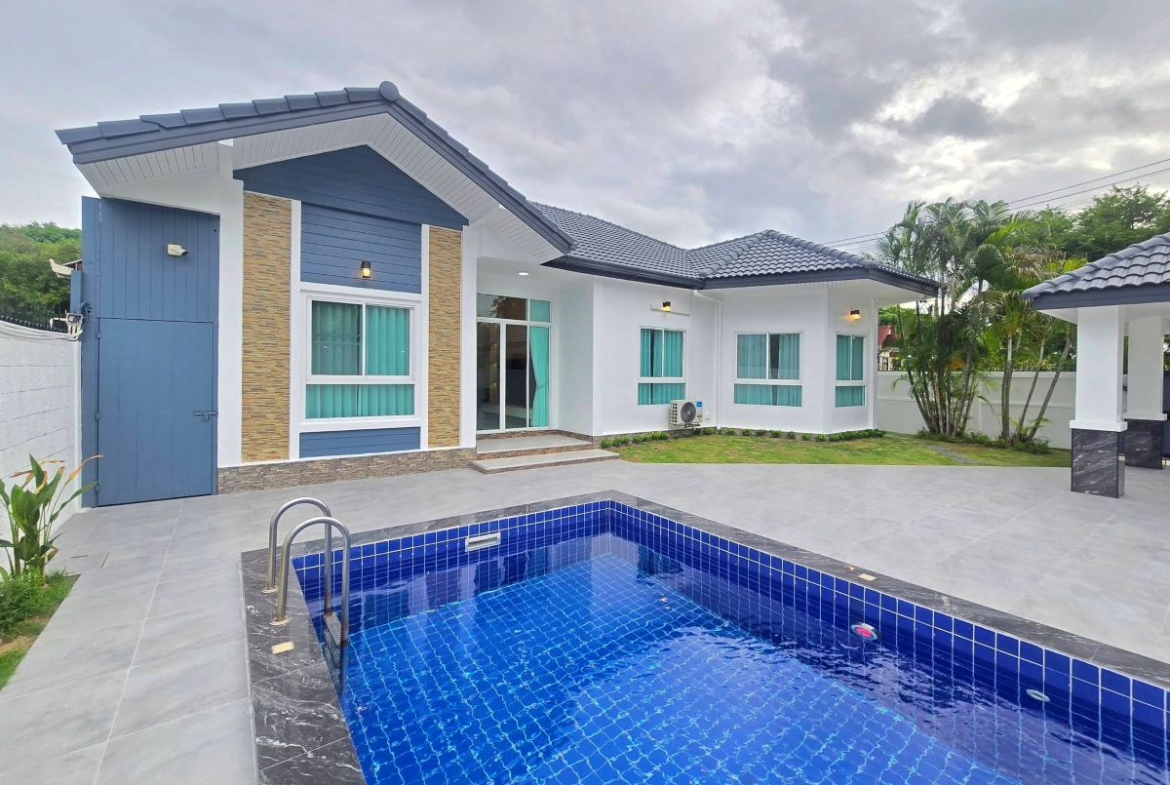 HS1463 – 3Bedrooms Pool Villa House for Sale in Mabprachan
