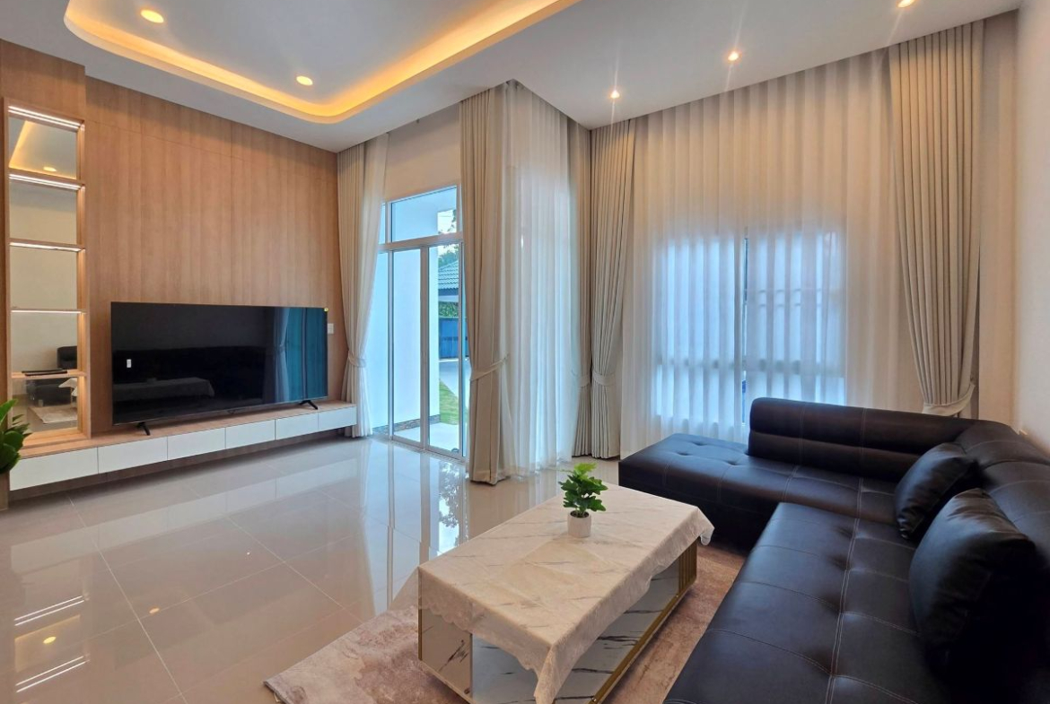 HS1463 – 3Bedrooms Pool Villa House for Sale in Mabprachan