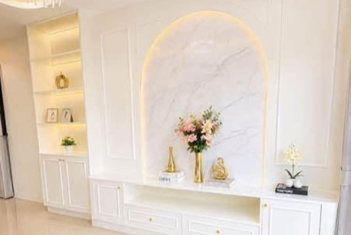 HS1484 -2Bedroom Single House for Sale in PattayaRungrueng Village in Noen Plub Wan