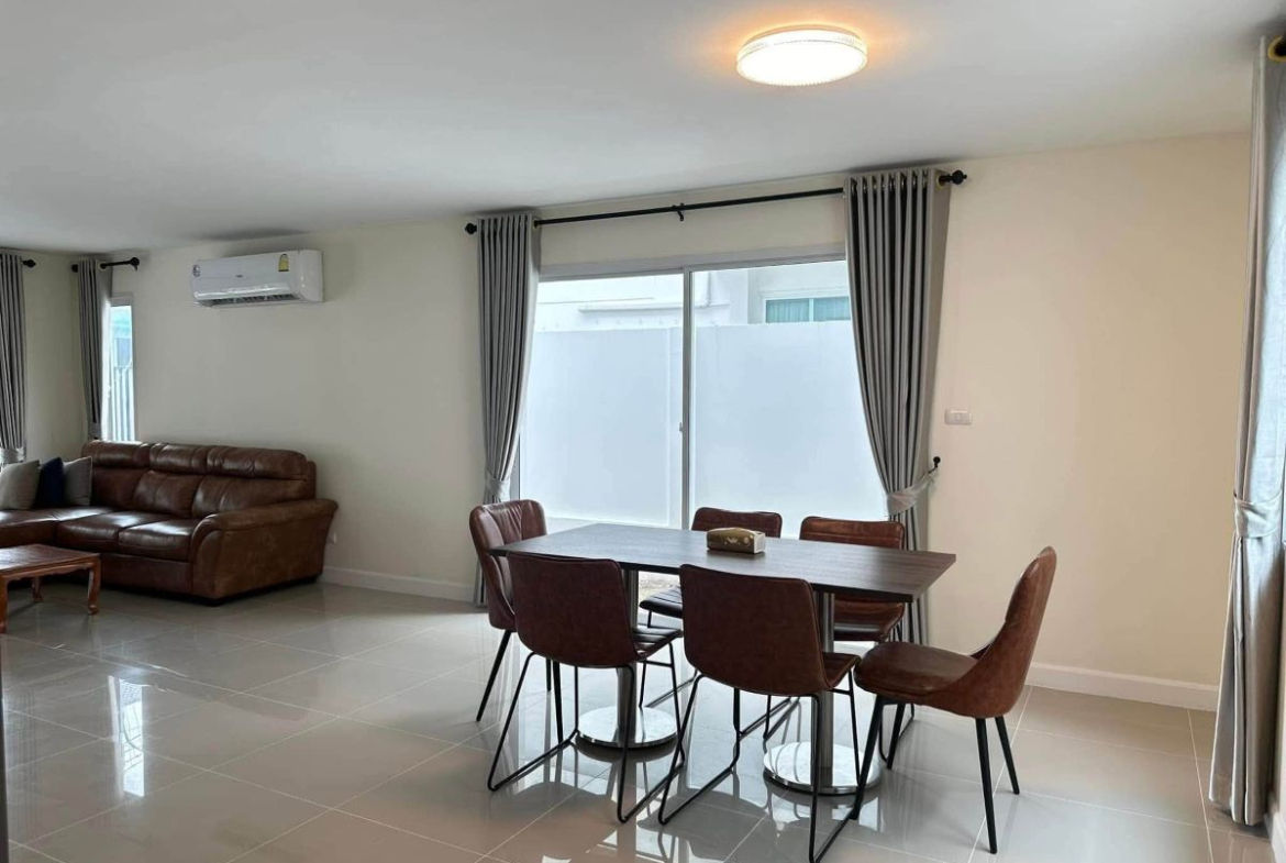 HR0888 – 3 Bedroom 2-Storey Single House for Rent in Baan Pruksa Nara in Chaiyapruk 2 – Jomtien