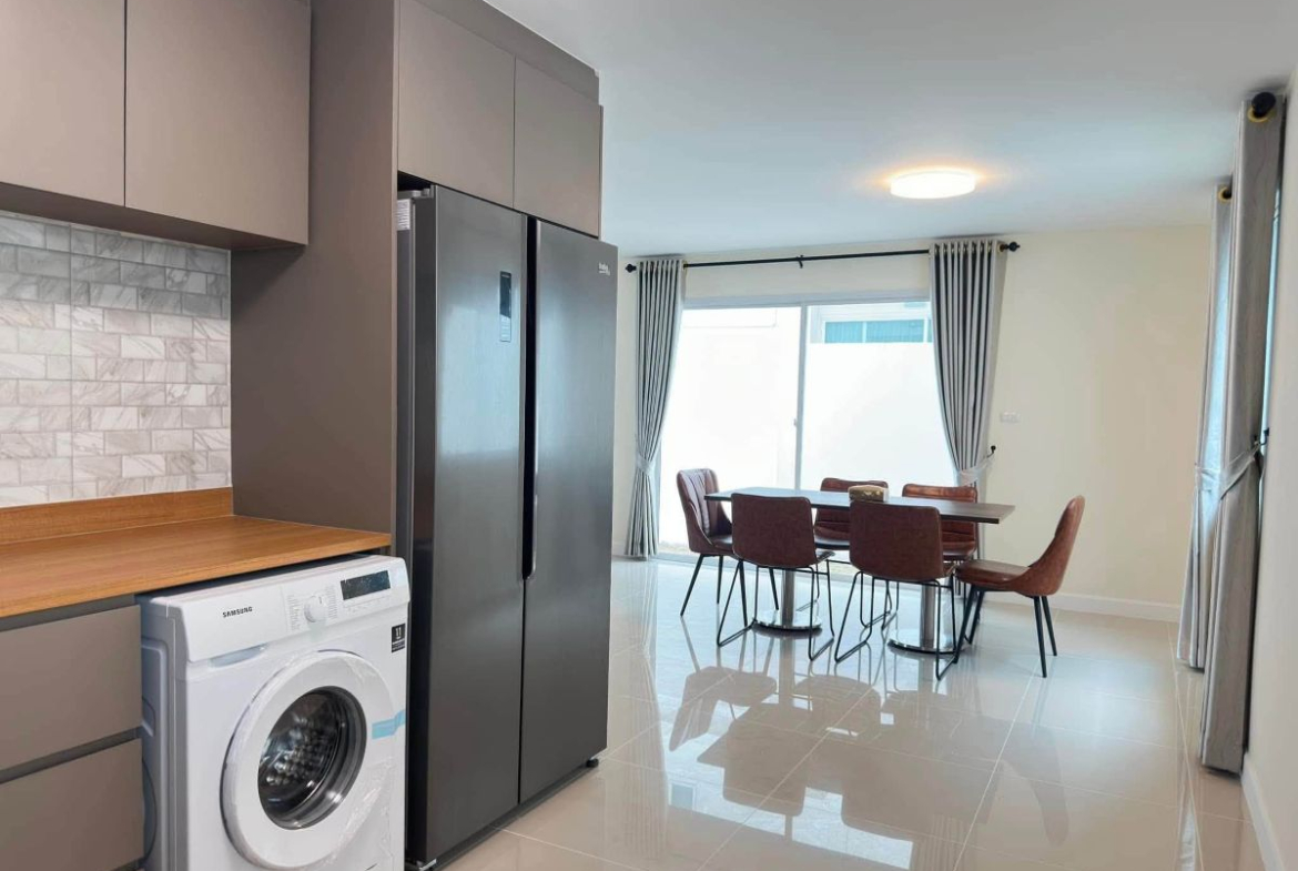 HR0888 – 3 Bedroom 2-Storey Single House for Rent in Baan Pruksa Nara in Chaiyapruk 2 – Jomtien