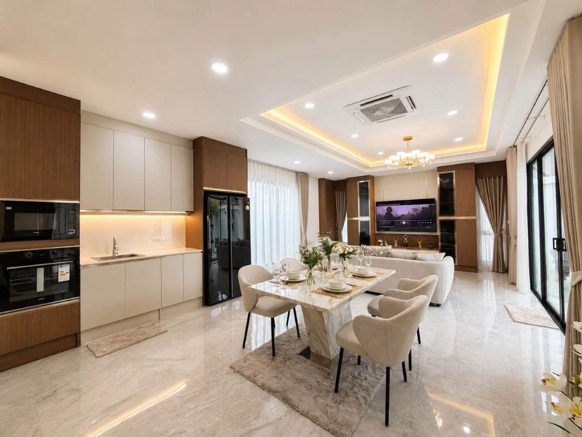 HS1497- 3Bedroom Pool Villa House for Sale in Soi Bun Kanchana 2 in Jomtien