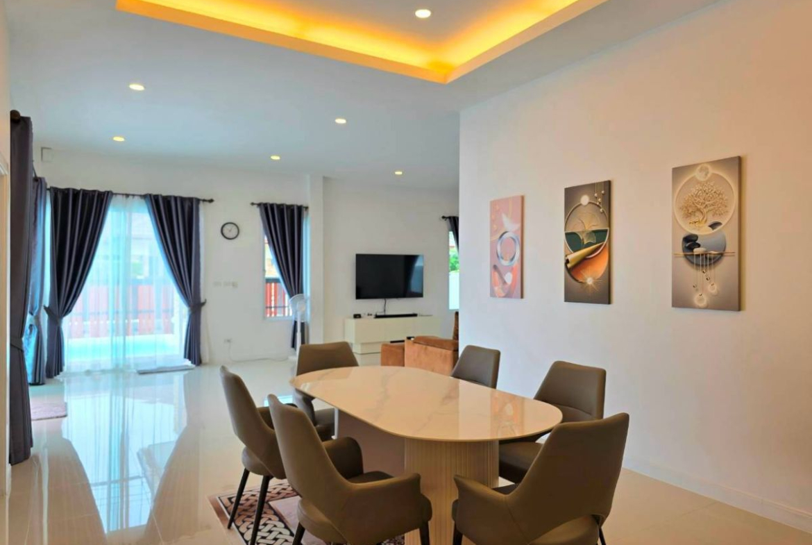 HS1492 – 3Bedroom Pool Villa House for Sale in Garden Ville 2 in Huay Yai