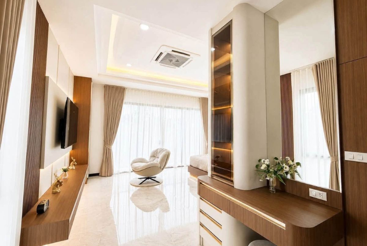 HS1497- 3Bedroom Pool Villa House for Sale in Soi Bun Kanchana 2 in Jomtien
