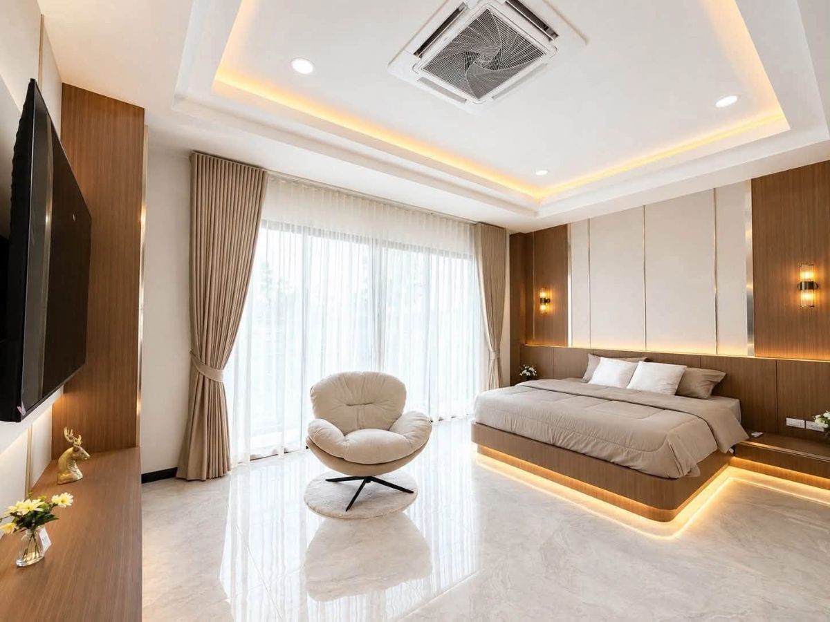 HS1497- 3Bedroom Pool Villa House for Sale in Soi Bun Kanchana 2 in Jomtien