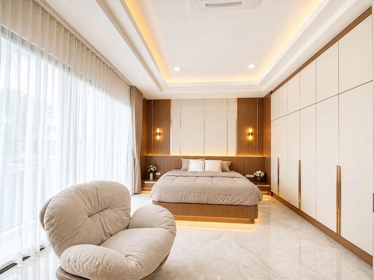 HS1497- 3Bedroom Pool Villa House for Sale in Soi Bun Kanchana 2 in Jomtien