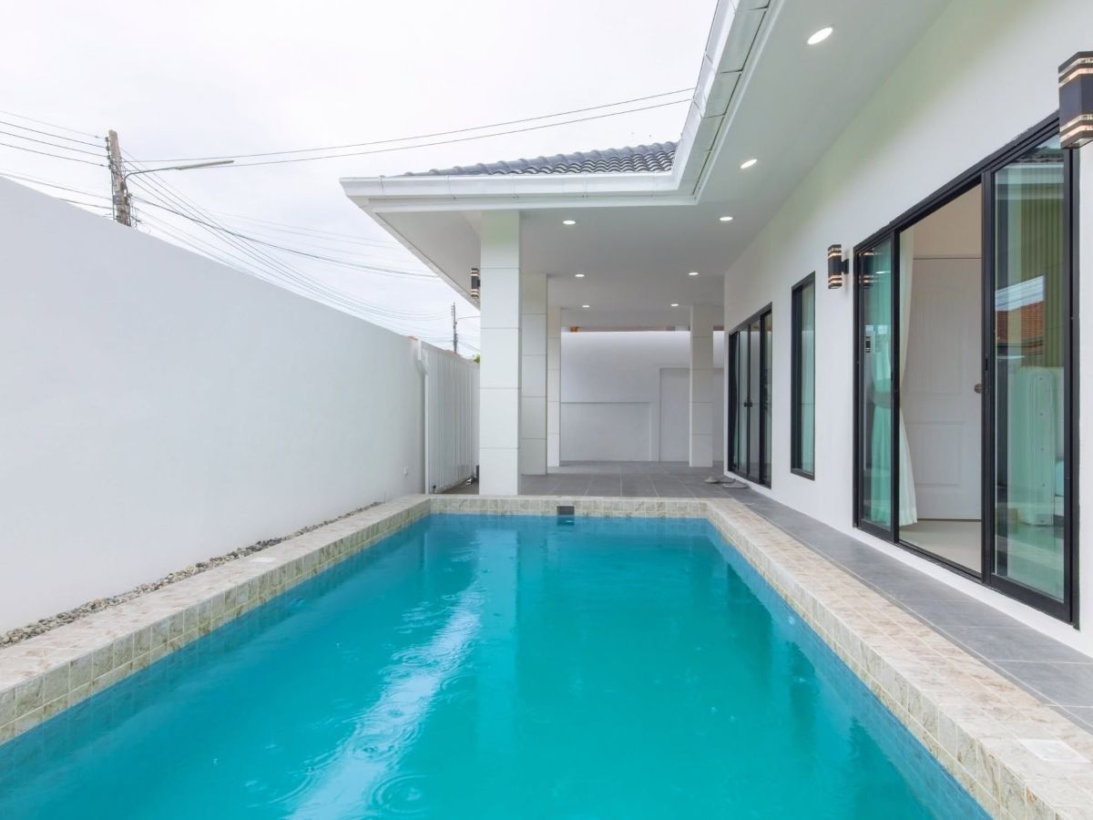 HS1494 – 3Bedroom Pool Villa House for Sale in Village Ek Mongkol 4/1 in Khao Talo
