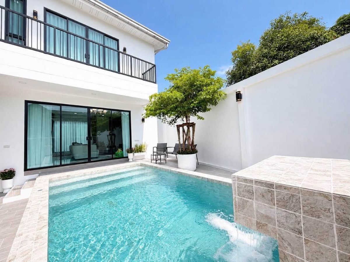 HS1497- 3Bedroom Pool Villa House for Sale in Soi Bun Kanchana 2 in Jomtien