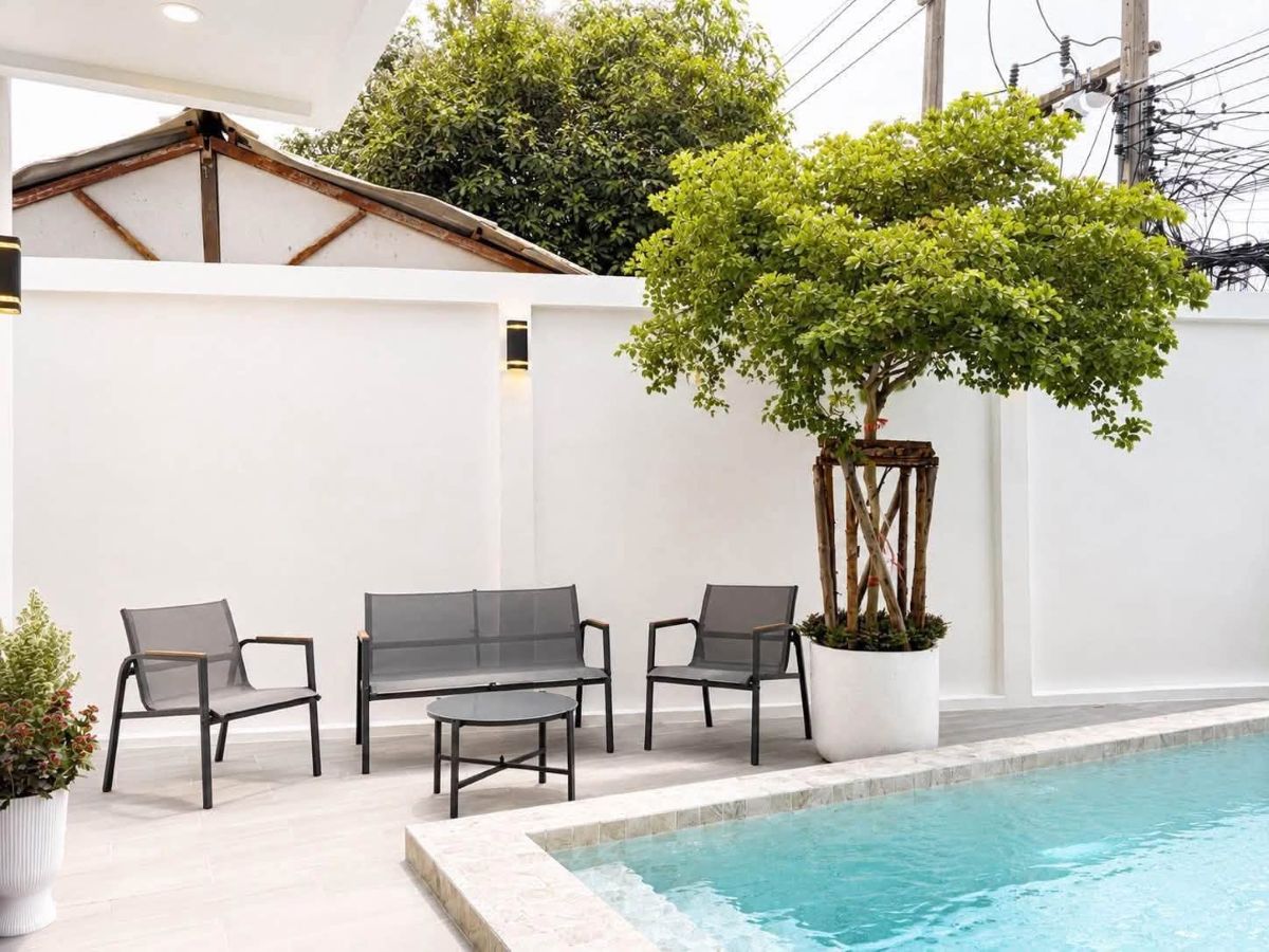HS1497- 3Bedroom Pool Villa House for Sale in Soi Bun Kanchana 2 in Jomtien