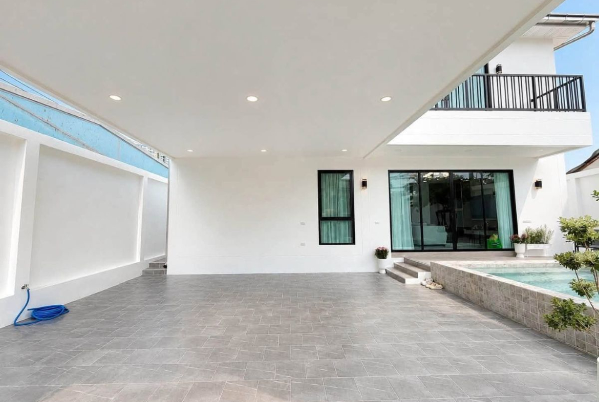 HS1497- 3Bedroom Pool Villa House for Sale in Soi Bun Kanchana 2 in Jomtien