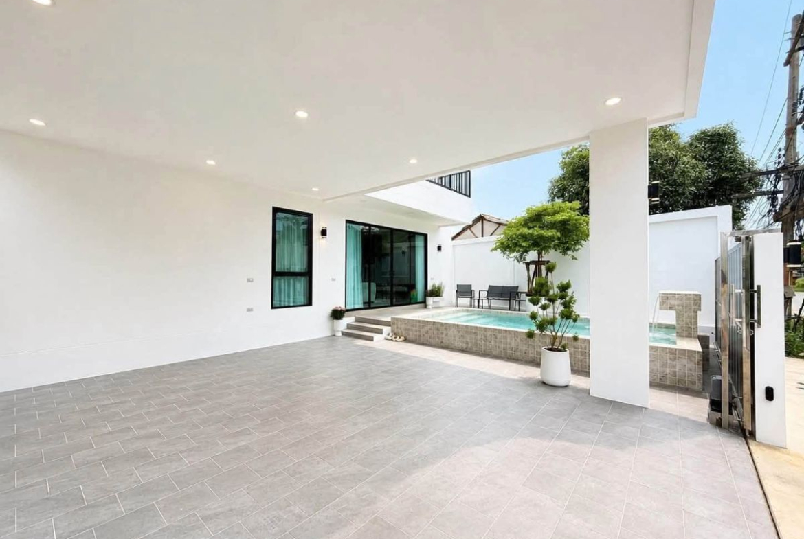 HS1497- 3Bedroom Pool Villa House for Sale in Soi Bun Kanchana 2 in Jomtien