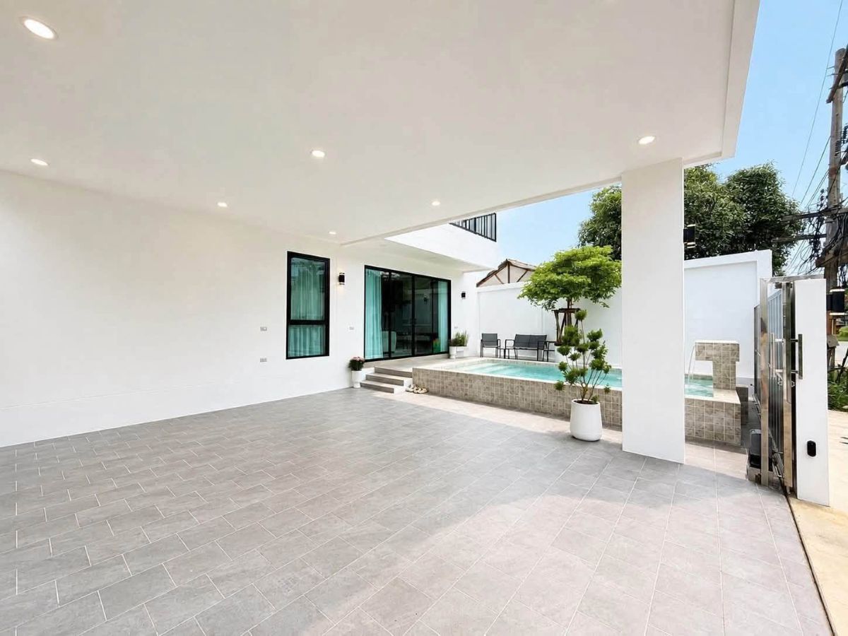 HS1497- 3Bedroom Pool Villa House for Sale in Soi Bun Kanchana 2 in Jomtien