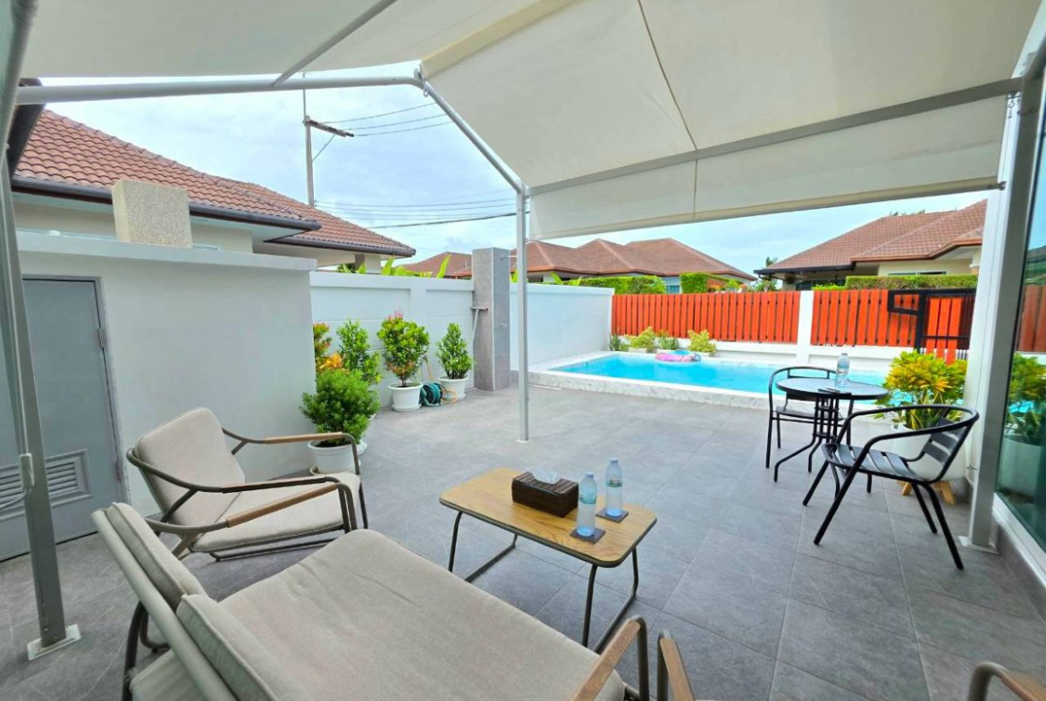 HS1492 – 3Bedroom Pool Villa House for Sale in Garden Ville 2 in Huay Yai