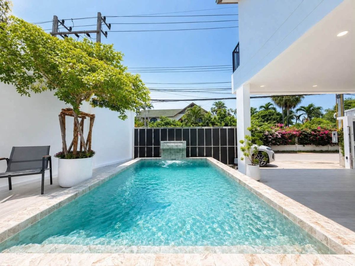HS1497- 3Bedroom Pool Villa House for Sale in Soi Bun Kanchana 2 in Jomtien