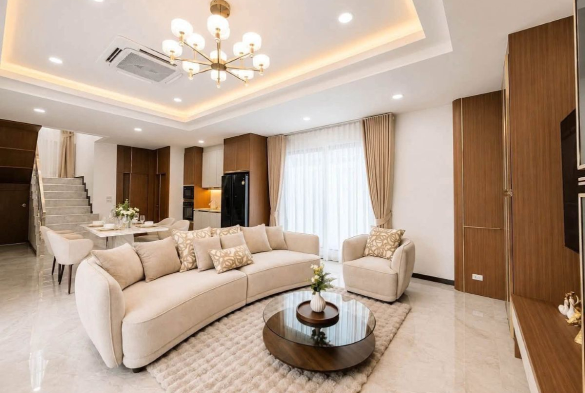 HS1497- 3Bedroom Pool Villa House for Sale in Soi Bun Kanchana 2 in Jomtien