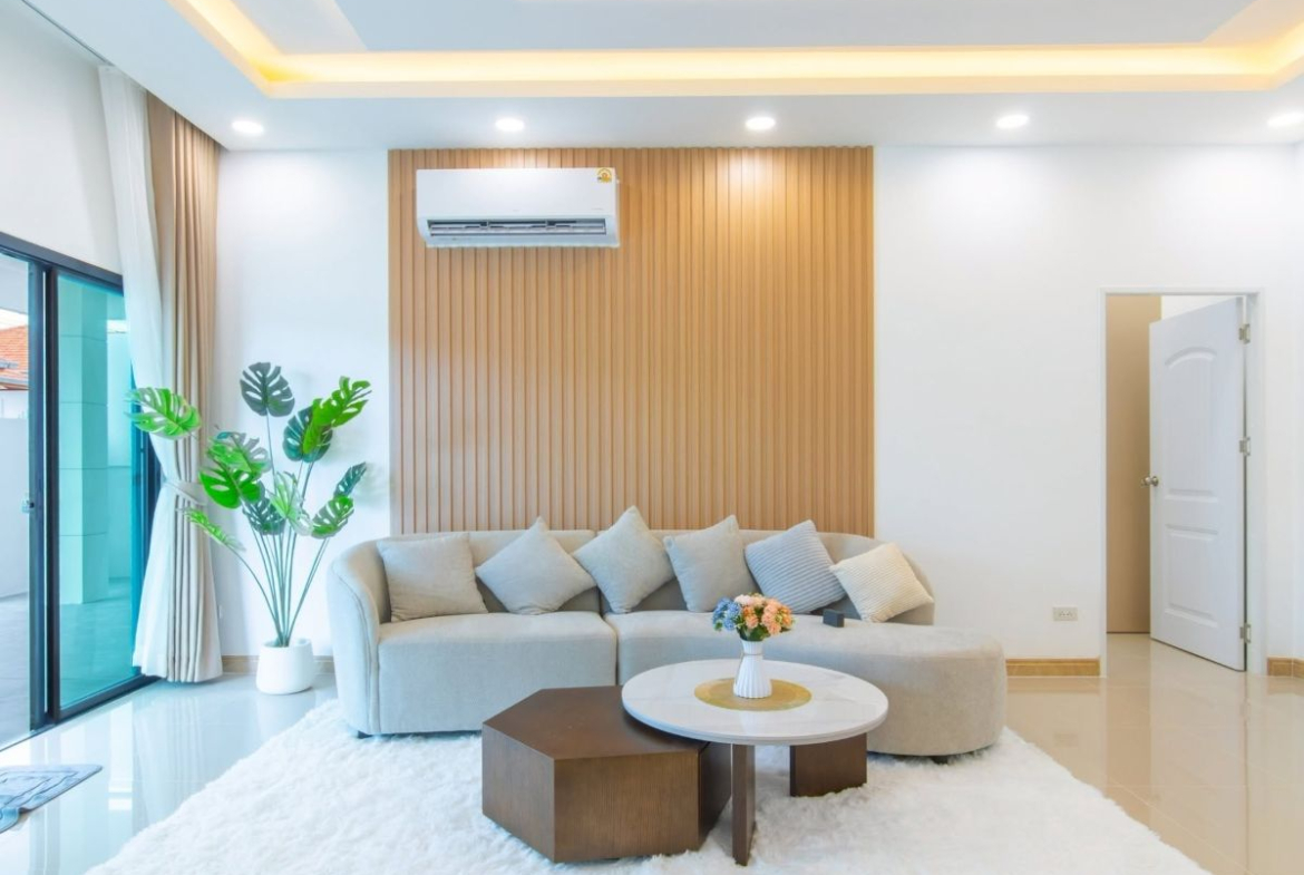 HS1494 – 3Bedroom Pool Villa House for Sale in Village Ek Mongkol 4/1 in Khao Talo