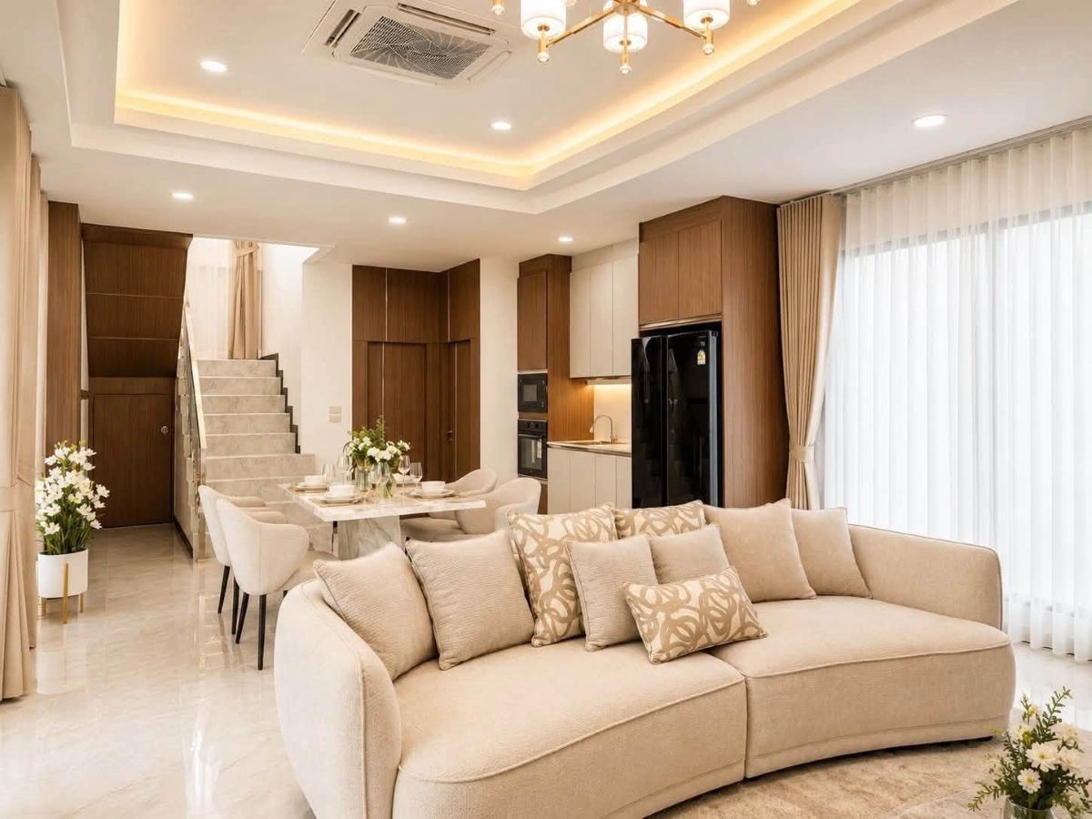 HS1497- 3Bedroom Pool Villa House for Sale in Soi Bun Kanchana 2 in Jomtien