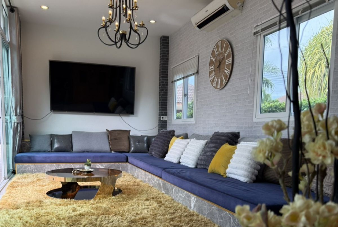 HS1493 – 5Bedroom Pool Villa House for Sale in Garden Ville 2 in Huay Yai