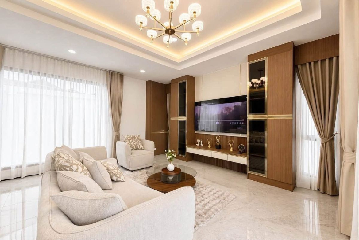 HS1497- 3Bedroom Pool Villa House for Sale in Soi Bun Kanchana 2 in Jomtien