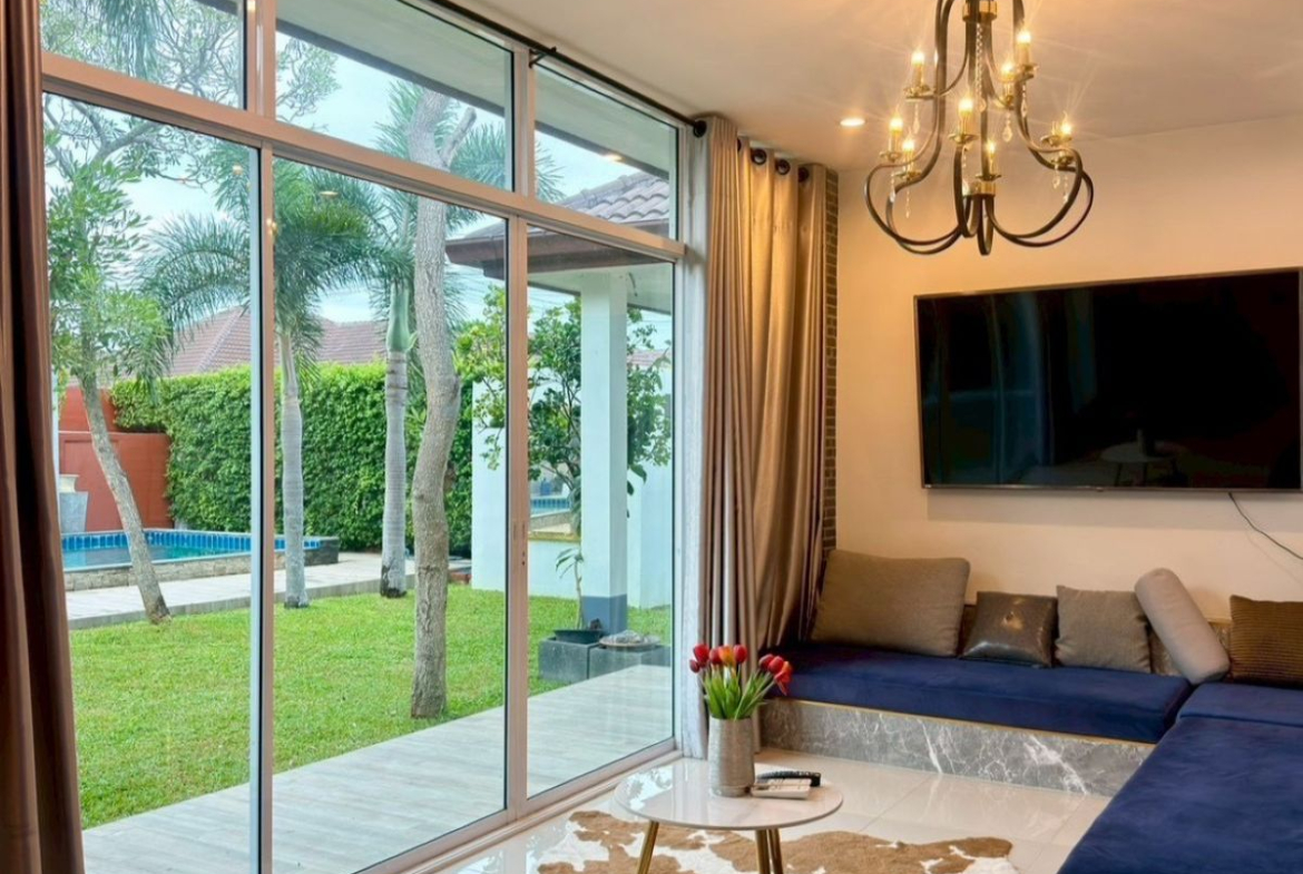 HS1493 – 5Bedroom Pool Villa House for Sale in Garden Ville 2 in Huay Yai