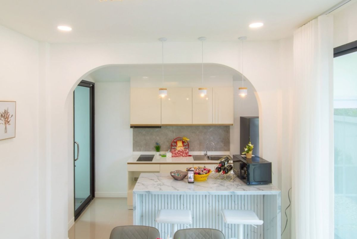 HS1494 – 3Bedroom Pool Villa House for Sale in Village Ek Mongkol 4/1 in Khao Talo