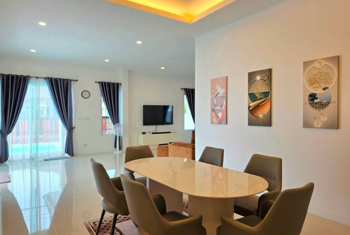 HS1492 – 3Bedroom Pool Villa House for Sale in Garden Ville 2 in Huay Yai