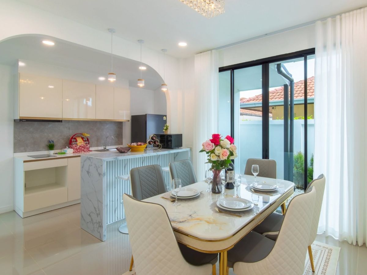 HS1494 – 3Bedroom Pool Villa House for Sale in Village Ek Mongkol 4/1 in Khao Talo
