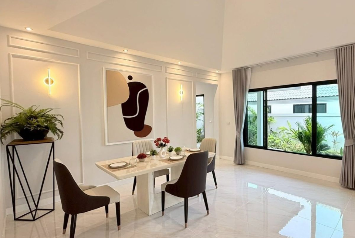 HS1514 – 3Bedroom Pool Villa House for Sale in Nibbana Shade Village in Thung Klom Talman